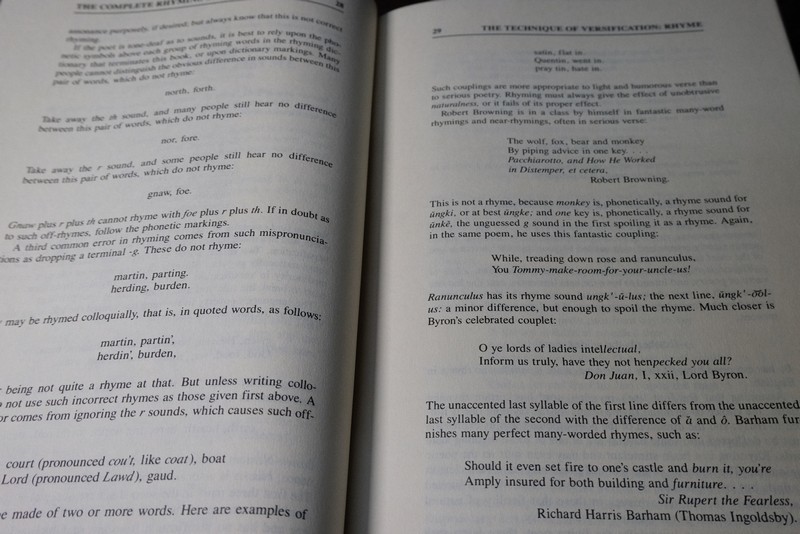 the complete rhyming dictionary by clement wood and ronald bogus