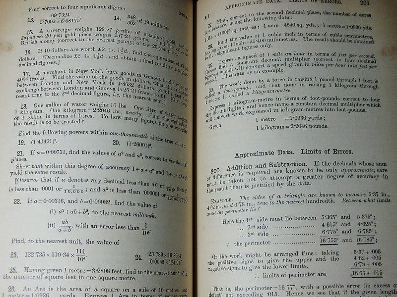 A School Arithmetic by H.S.HALL & F.H.STEVENS ปกแข็ง 550 หน้า ปี 1959