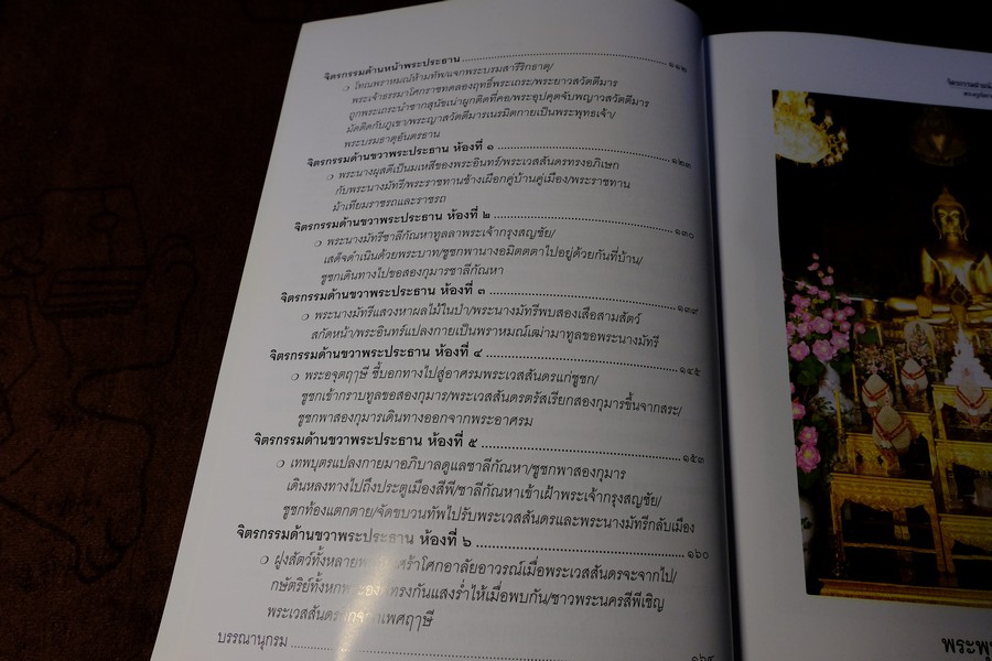 จิตรกรรมฝาผนังพระอุโบสถ วัดราชสิทธาราม ราชวรวิหาร รวบรวมโดย พระครูกัลยาณสิทธิวัฒน์ หนา 164 หน้า ปี 2557