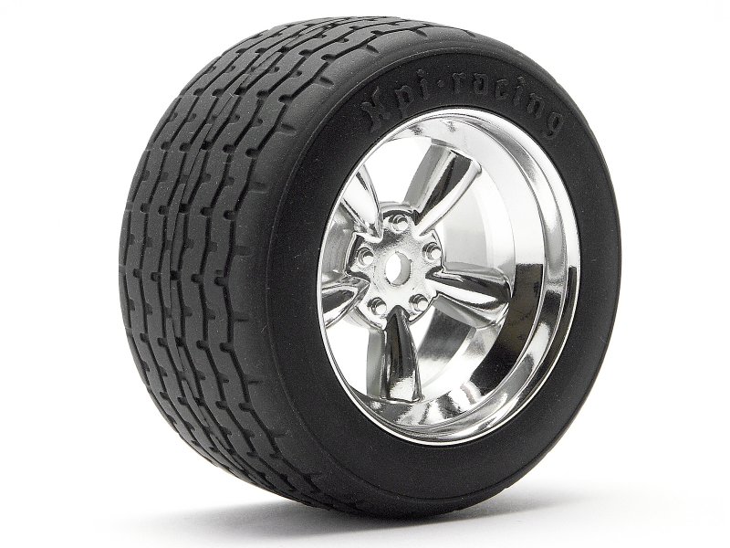 Vintage 5 Spoke Wheel 31mm Shiny Chrome (6mm Offset).