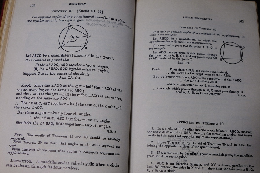 A School Geometry Part 1-6 by H.S.HALL & F.H.STEVENS ปกแข็ง ปี 1967