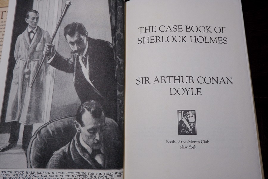 ชุด sherlock holmes by sir artur conan doyle ปกเเข็ง 8 เล่ม ปี 1994 (print in usa)