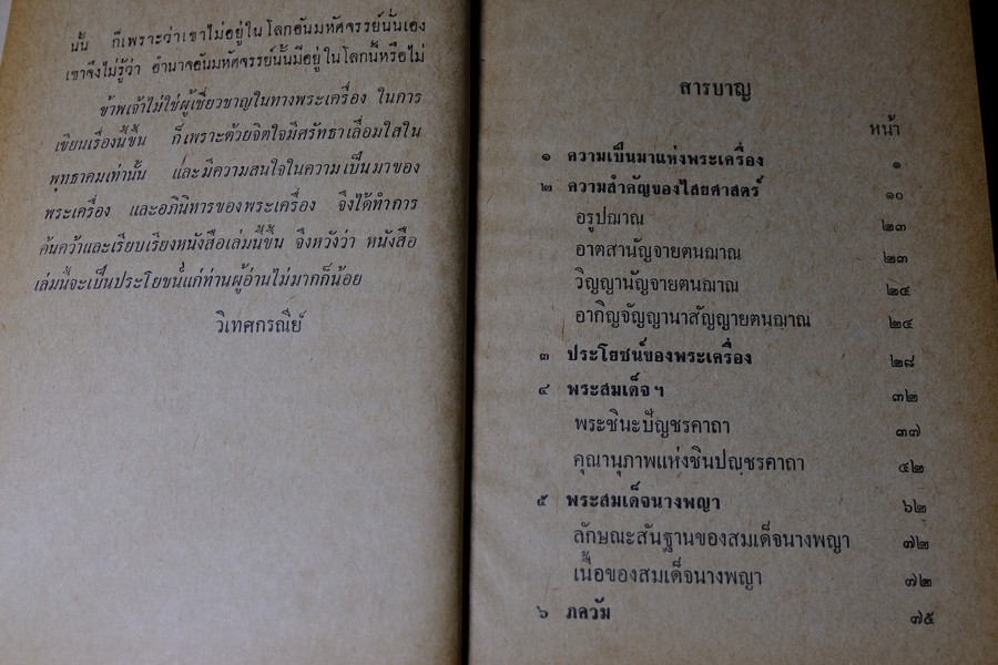 อภินิหารพระเครื่องรางของขลัง เเละ ไสยศาสตร์ โดย วิเทศกรณีย์ ปกแข็ง 392 หน้า ปี 2513