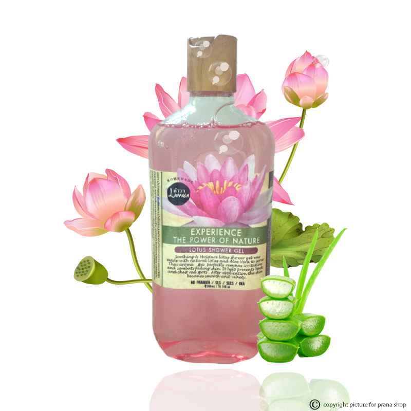 [หอมละมุน ผิวกระชับ] เจลอาบน้ำ บัวหลวง Lotus Shower Gel (300ml.)