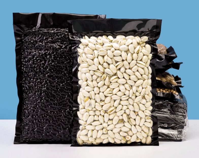 ถุงสุญญากาศลายนูน หลังสีดำ ซีล 3 ด้าน (แพ็ค 100 ใบ)