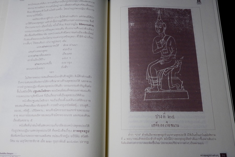 พระพุทธรูปปางต่างๆ ในสยามประเทศ โดย ศ.ไขศรี ศรีอรุณ ปกเเข็ง ปี 2553 (ฉบับ 3 ภาษา ไทย อังกฤษ ฝรั่งเศส)