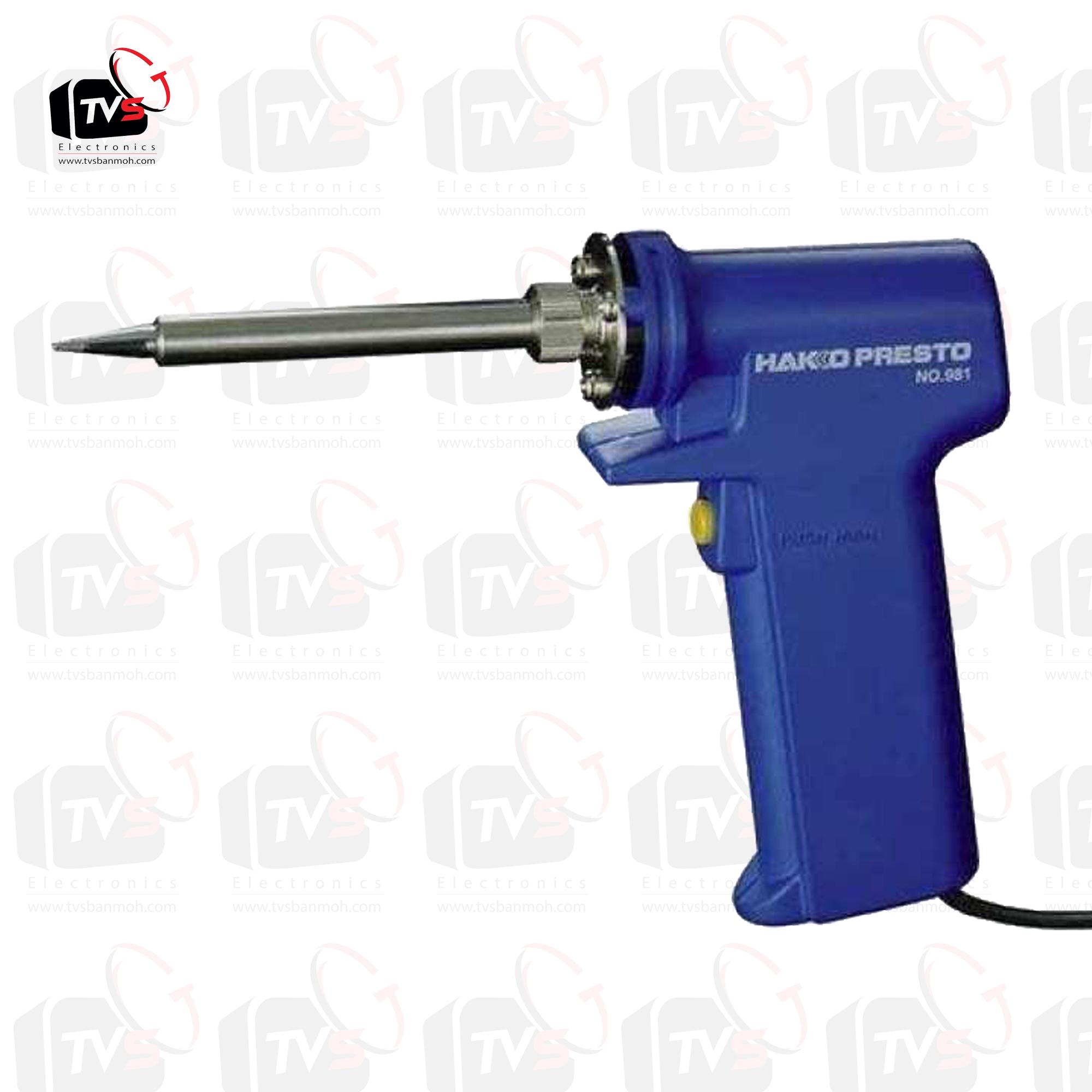 หัวแร้งบัดกรี ด้ามปืน 2 ระบบ HAKKO Soldering Iron รุ่น No.981 ของแท้ (Made in Japan) กำลัง 20W/130W (มีปุ่มเพิ่มความร้อน)