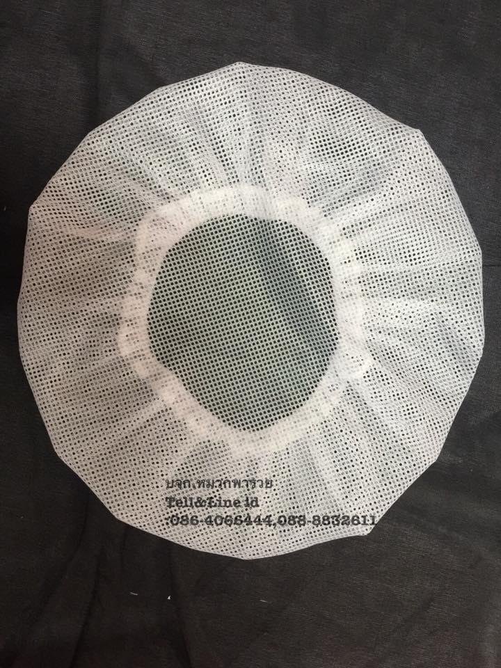 หมวกคลุมผม หมวกคลุมผมตาข่ายล้วน หมวกโรงงาน หมวกตาข่าย หมวกพนักงานฝ่ายผลิต