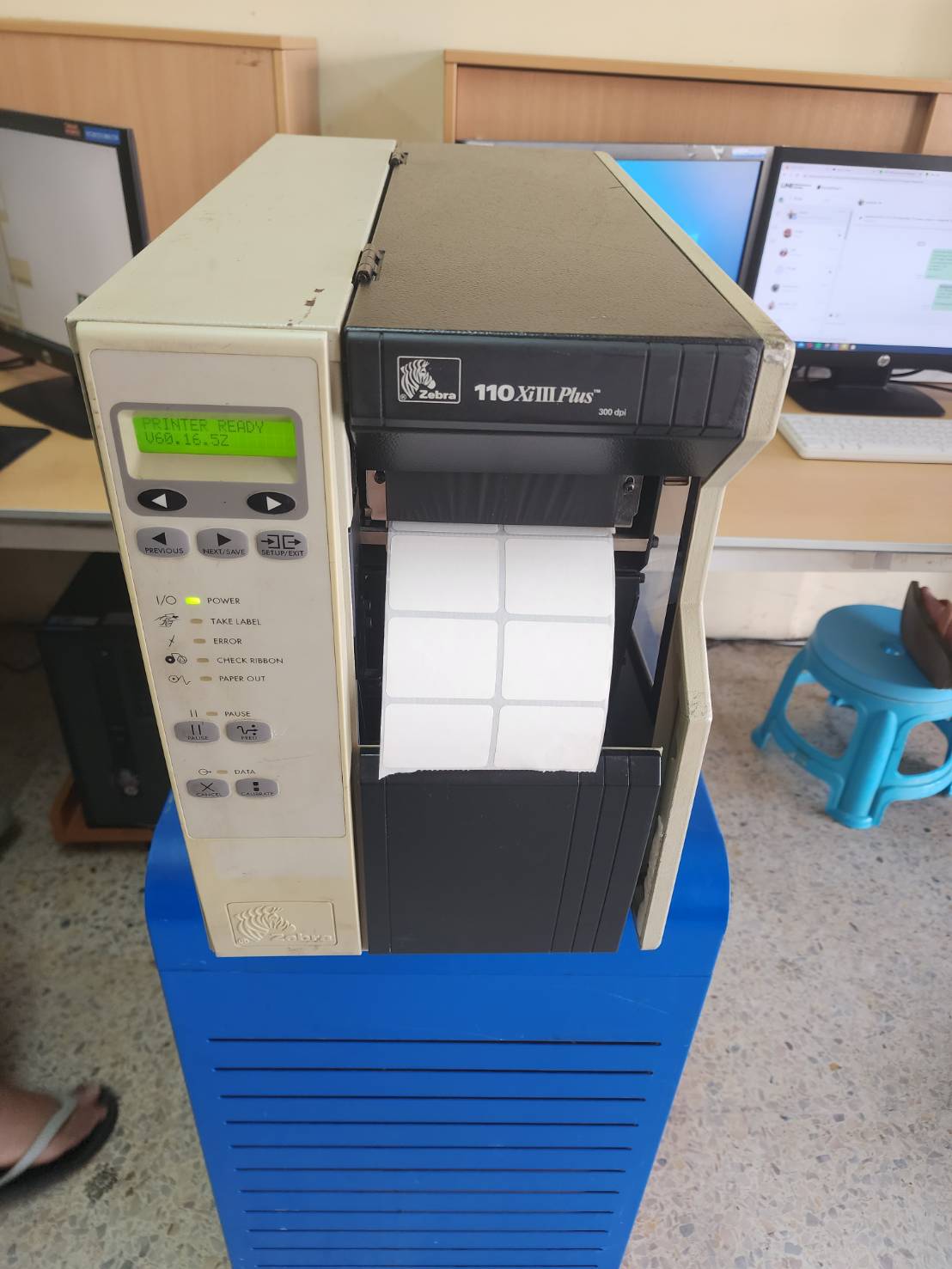 เครื่องพิมพ์บาร์โค้ด Zebra 110XiIIIPlus (300 DPI) มือสอง