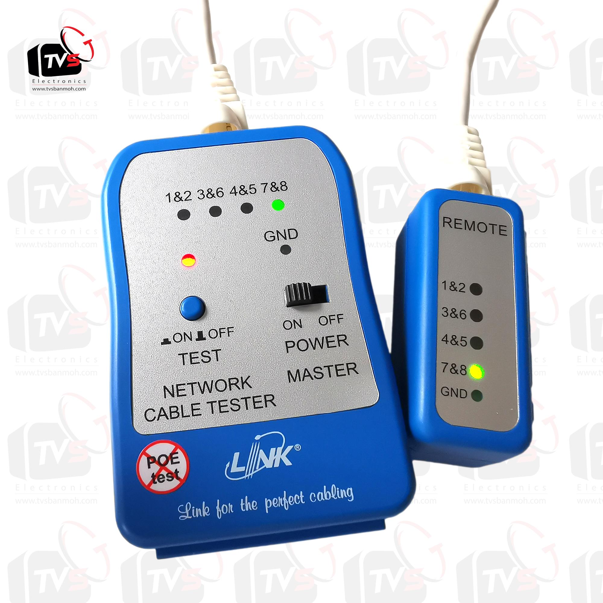 LINK เครื่องทดสอบสายแลน Network Cable Tester รุ่น TX-1302