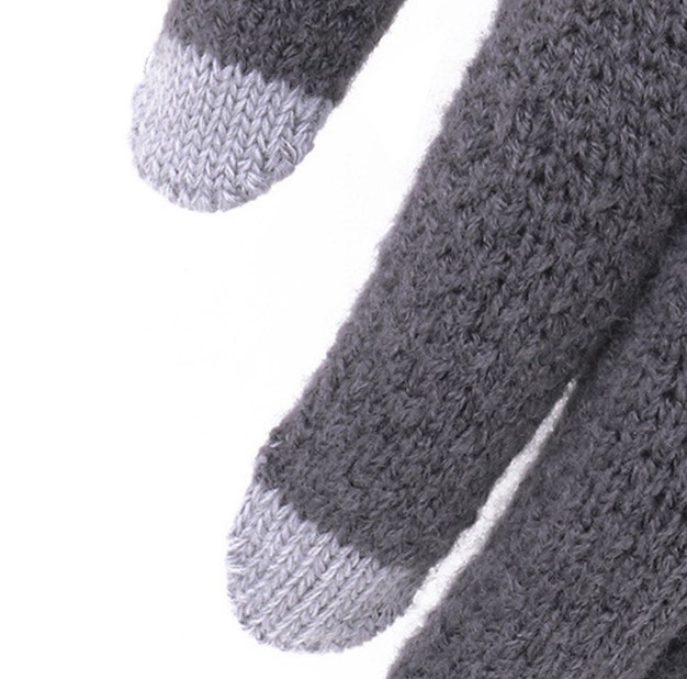 พร้อมส่ง - ถุงมือกันหนาวผู้ชาย GT281 (สีเทา)