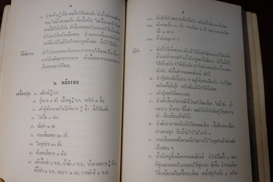 ตำรา อาหารไทย จีน ฝรั่ง โดย ประจงจิตต์ กุลตัณฑ์ (อนุสรณ์ นางยุง ฉายางกูร) มีเนื้อหาอาหาร 229 หน้า ปี 2513