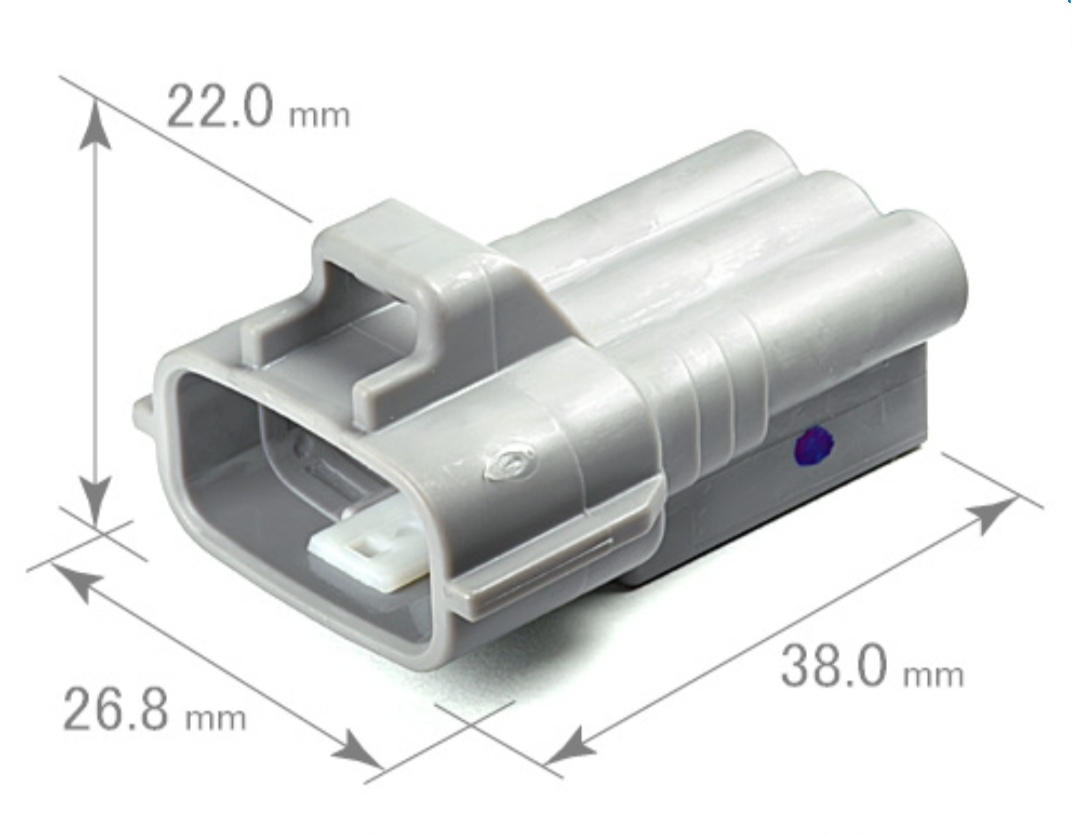 3 พิน เทา Toyota (ตัวผู้) #11607