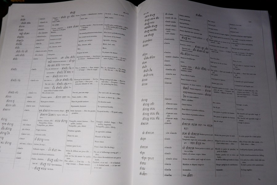 ชุดวรรณกรรมหายาก สัพะ พะจะนะ พาสา ไท DICTIONARIUM LINGUAE THAI ปกเเข็ง 956 หน้า ปี 2542 (สอบถาม)