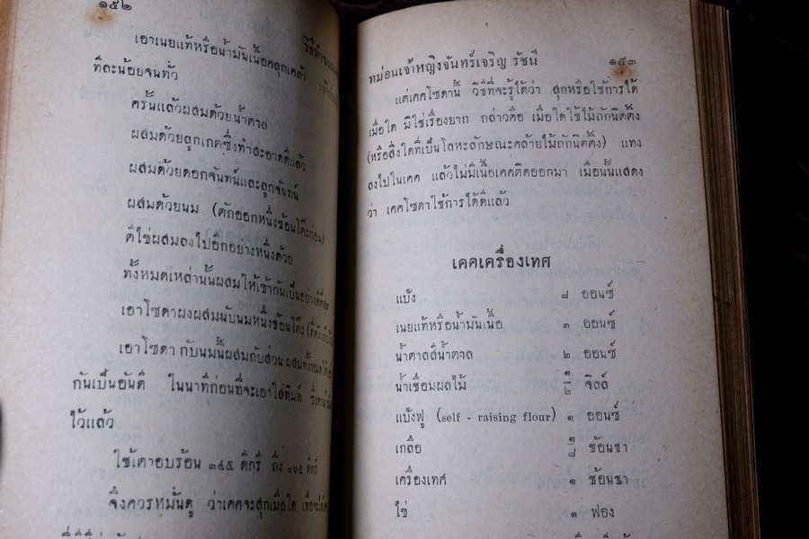 วิธีทำขนมเคค โดย ม.จ.หญิง จันทร์เจริญ รัชนี ปกเเข็ง ปี 2503
