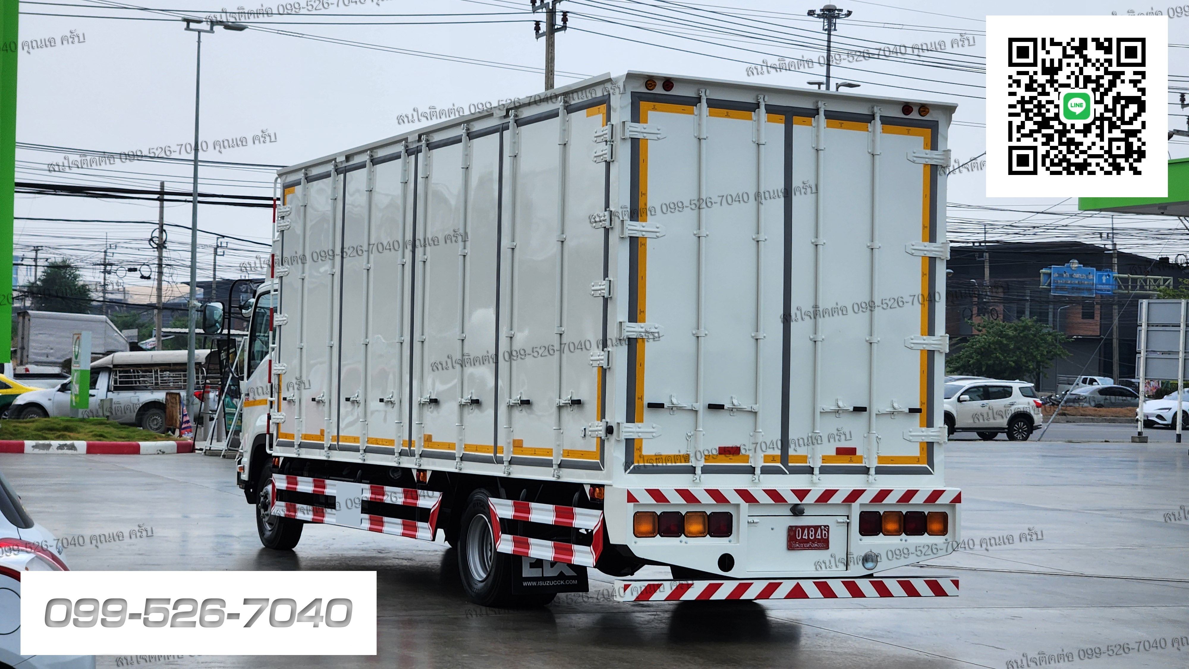 ISUZU FRR 210แรงม้า ยาว 6.5 เมตร ตู้แห้งประตู 10 บาน เปิดรอบคัน ยูโร 3
