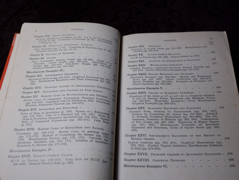 A School Algebra Part 1,2,3 with answer by H.S.HALL ปกแข็ง