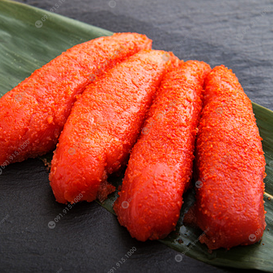ไข่ปลาคอตหมักพริกแช่แข็ง / Frozen Mentaiko