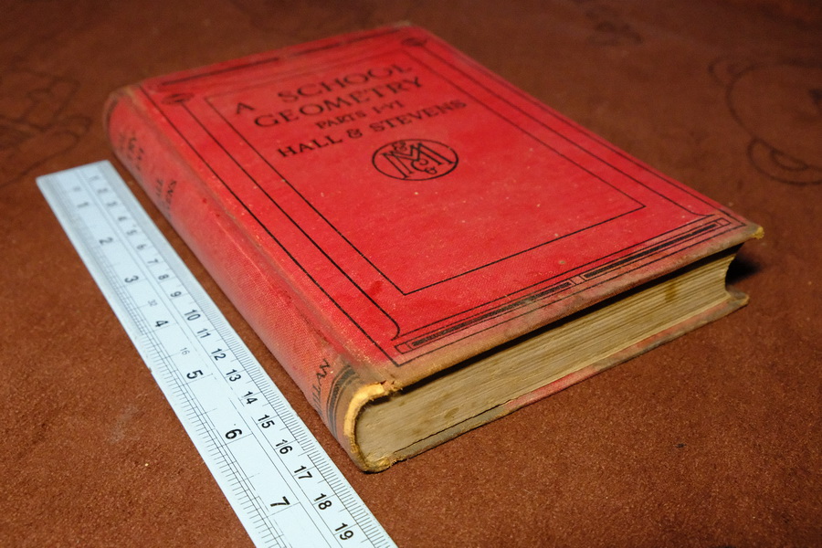 A School Geometry Part 1-6 by H.S.HALL & F.H.STEVENS ปกแข็ง ปี 1967