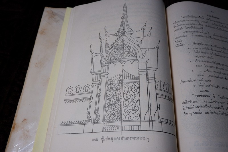ศึกษาศิลป ลายไทย โดย มานะ ทองสอดแสง ปกแข็ง ปี 2506