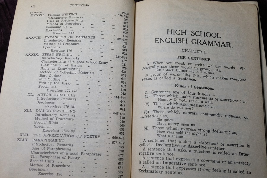 High School English Grammar & Composition by Wren & Martin ปกเเข็ง ปี 1969