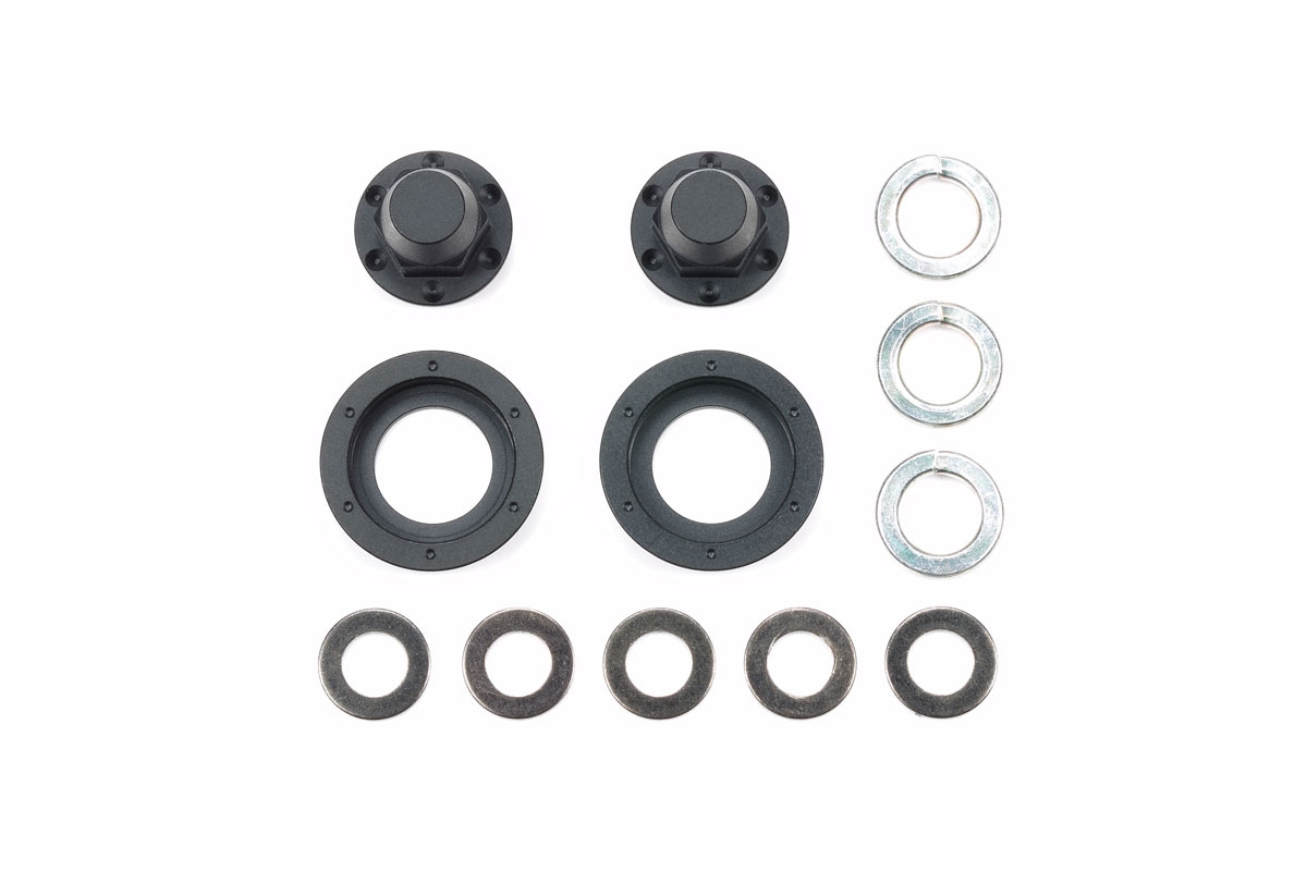 Hub Nuts for Single Wheels (Black, 2pcs.)