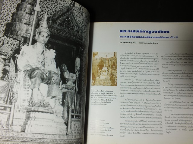 การเเสดงศิลปกรรมเทิดหล้า กาญจนาภิเษกสมโภช โดย ธนาคารไทยพาณิขย์ หนา 102 หน้า ปี 2538