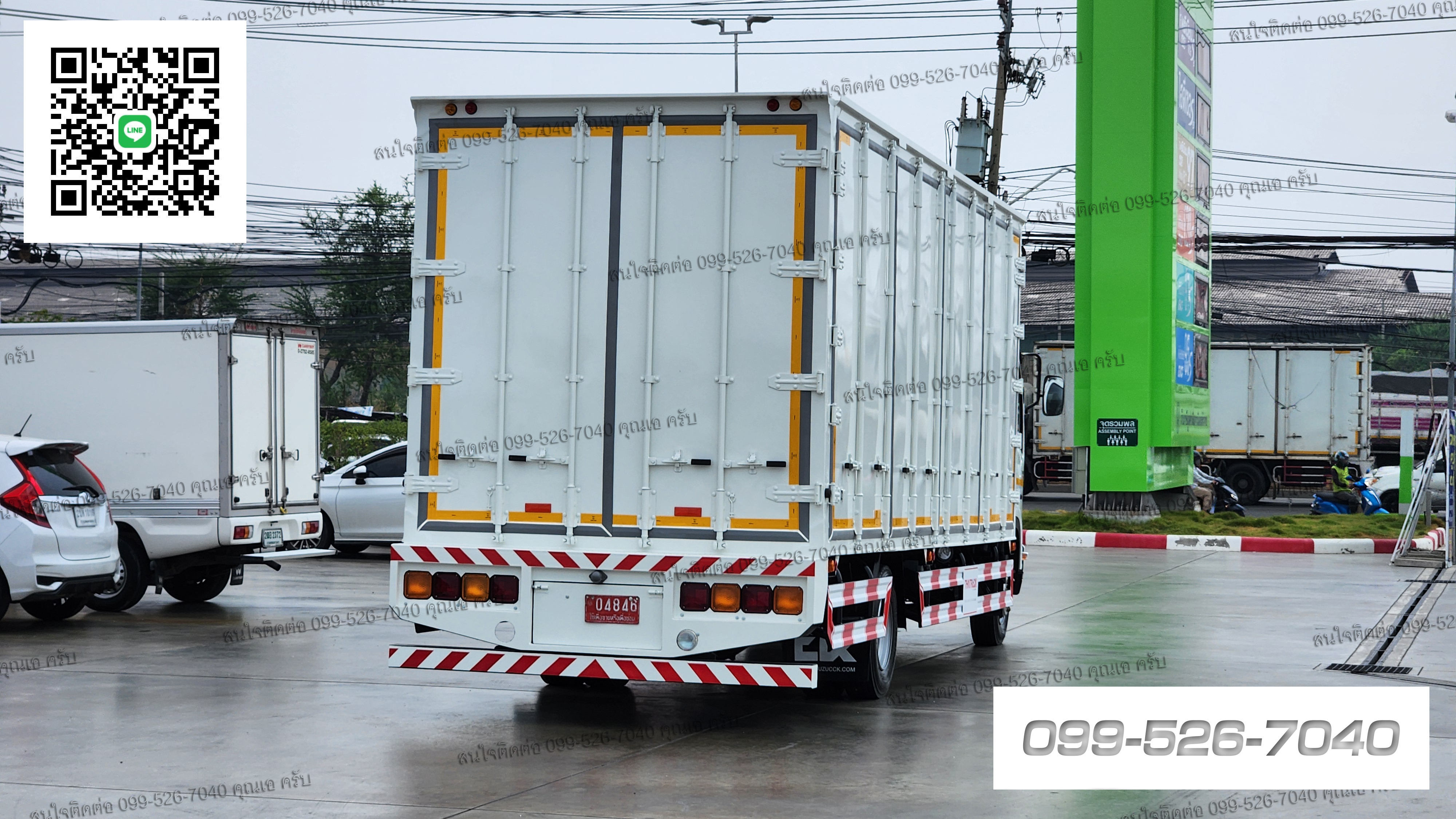 ISUZU FRR 210แรงม้า ยาว 6.5 เมตร ตู้แห้งประตู 10 บาน เปิดรอบคัน ยูโร 3