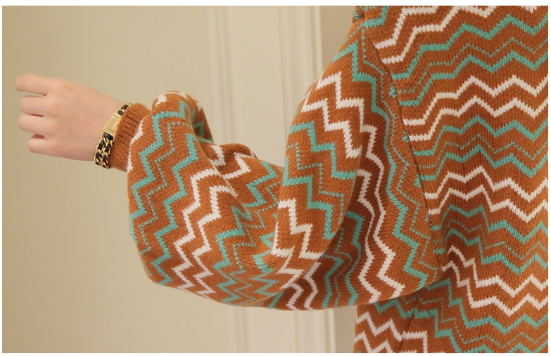 พรีออเดอร์ - เสื้อไหมพรมแฟชั่นแขนยาว Pre - ST680 (สีน้ำตาล)