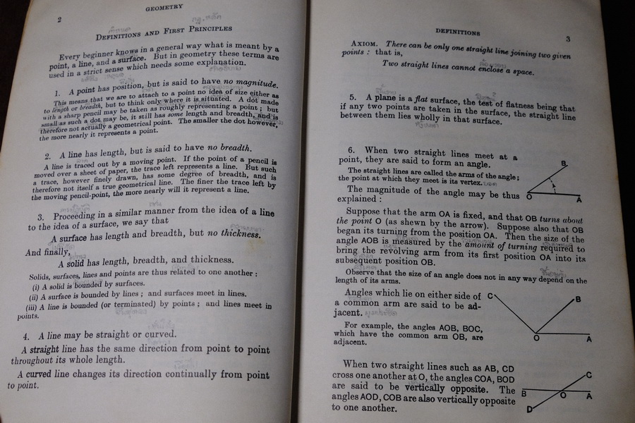 A School Geometry Part 1-6 by H.S.HALL & F.H.STEVENS ปกแข็ง ปี 1967