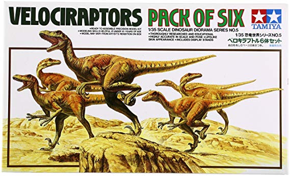 Velociraptors Diorama Set (Pack of Six)