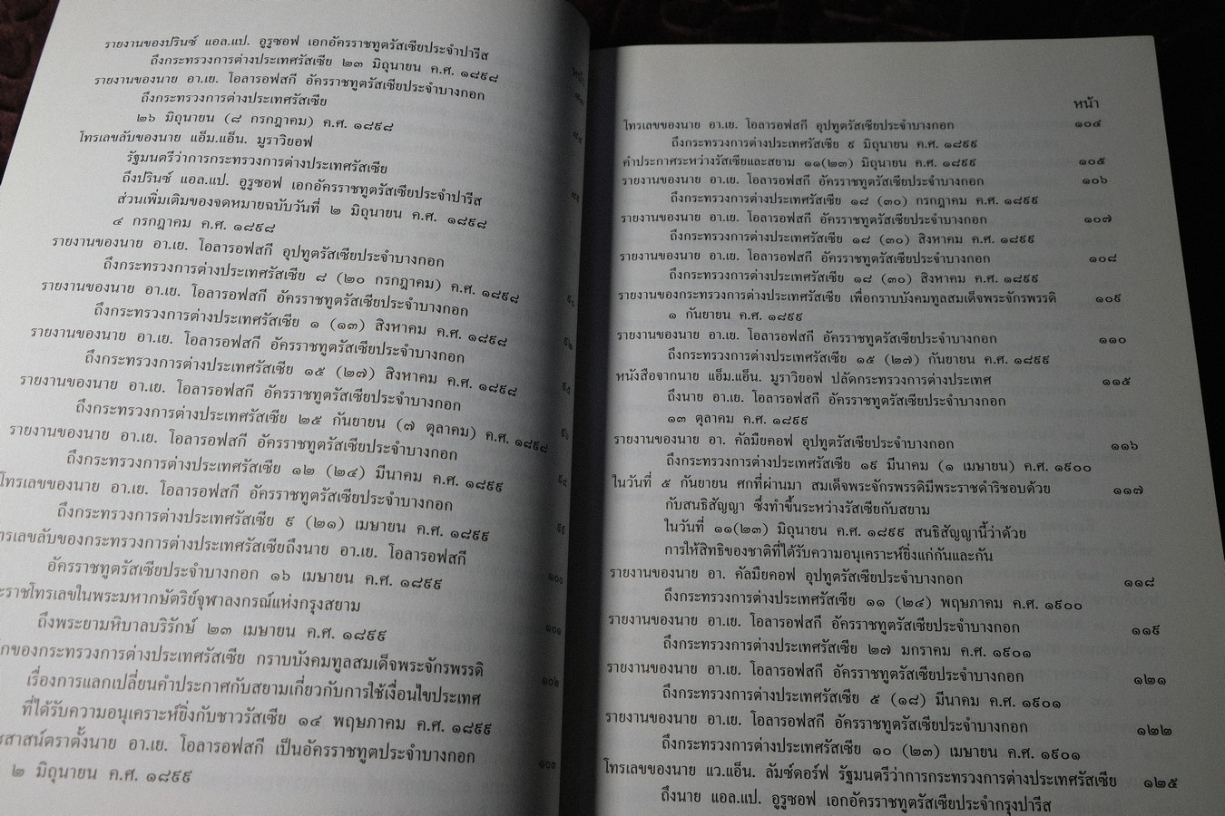 100 ปี ความสัมพันธ์สยาม-รัสเซีย คำเเปลเอกสารประวัติศาสตร์ พิมพ์ปี 2540