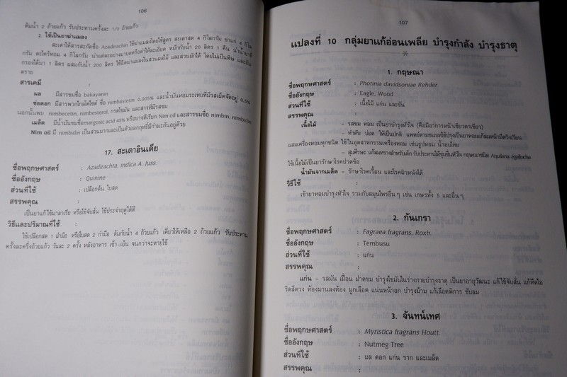 สรรพคุณสมุนไพร 200 ชนิด โดย สุนทรี สิงหบุตรา หนา 260 หน้า ปี 2535