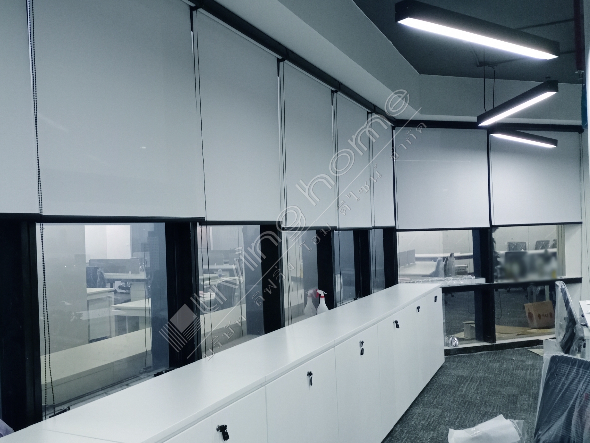 ม่านม้วน ทึบแสง "BLACK OUT ROLLER BLINDS" ผ้าม่าน ม่าน มู่ลี่ มู่ลี่ไม้ ม่านม้วน วอลเปเปอร์ รับติดตั้ง ออกแบบ ราคาถูก ทุกประเภท ทุกรูปแบบ