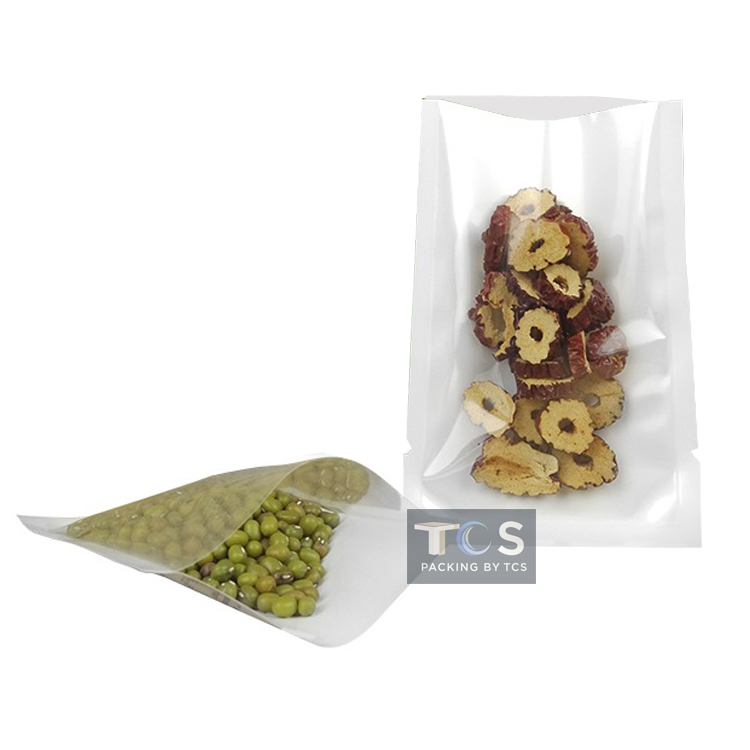 ถุงแบนหน้าใส หลังขาว ซีล 3 ด้าน