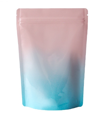 ถุงอลูมิเนียมสี ซิปล็อคตั้งได้ ทึบ 2 ด้าน หน้า-หลัง