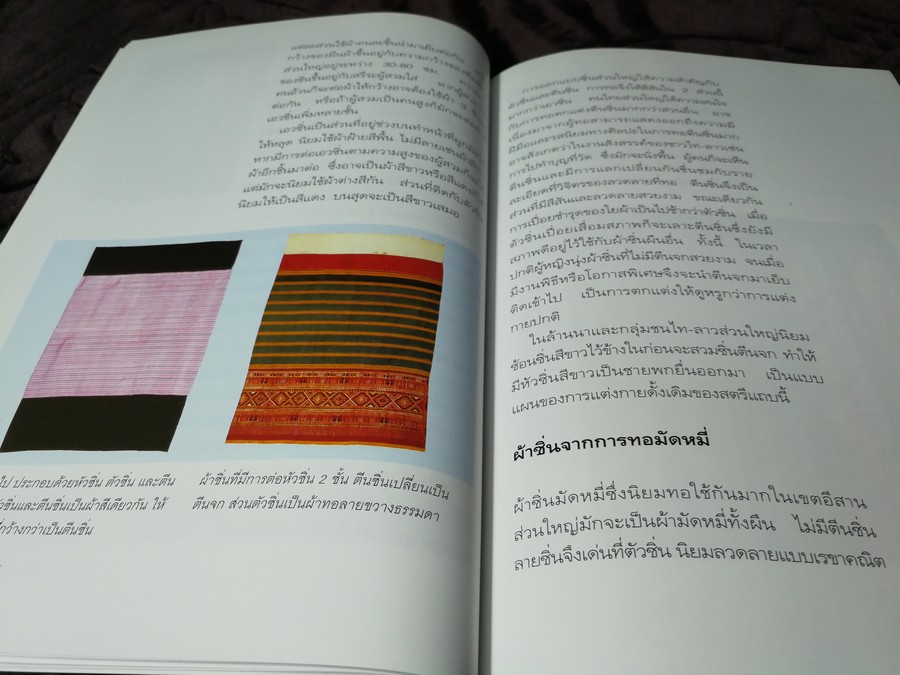 ผ้าเเละสิ่งถักทอไท โดย วิถี พานิชพันธ์ ปี 2547