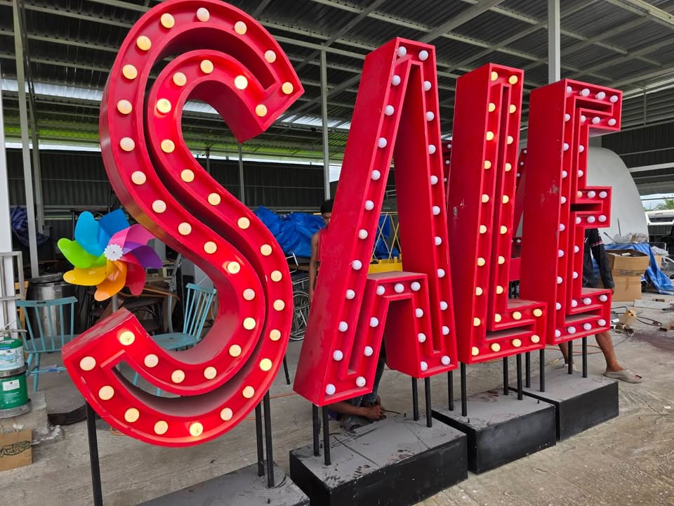 ป้ายไฟ SALE มือสอง