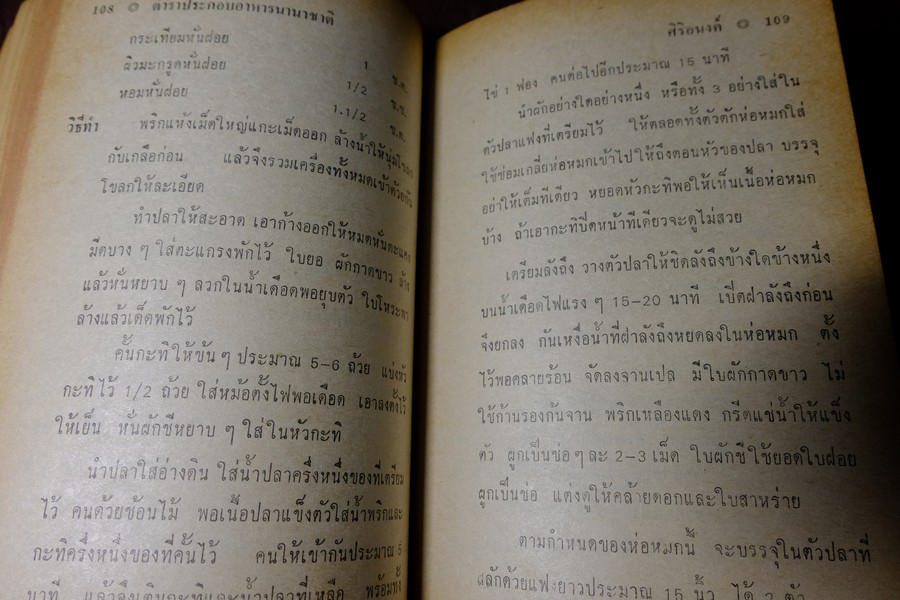 อาหารนานาชาติ โดย ศิริอนงค์ ปกแข็ง 463 หน้า ปี 2516