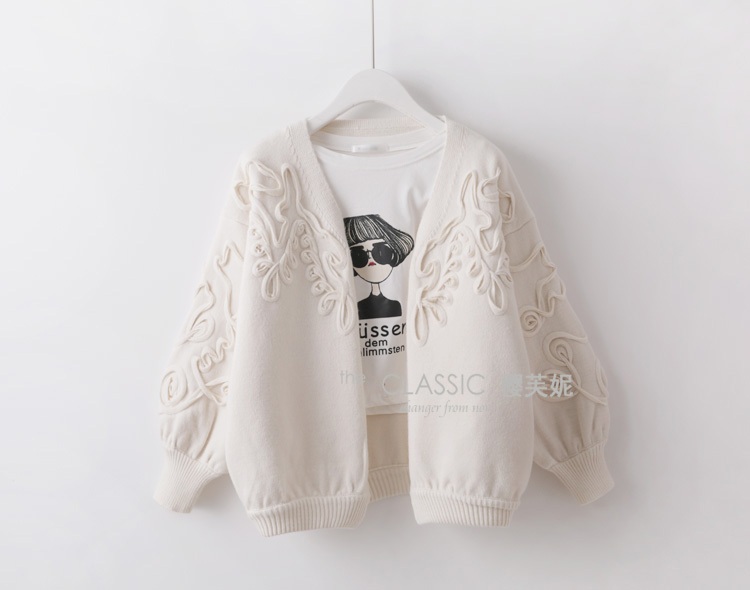 พรีออเดอร์ - เสื้อคาร์ดิแกนกันหนาว Pre - CT657 (สีขาว)