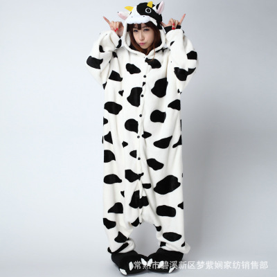 ชุดนอนมาสคอต/แฟนซี ผู้ใหญ่ วัว ( Diary cow )