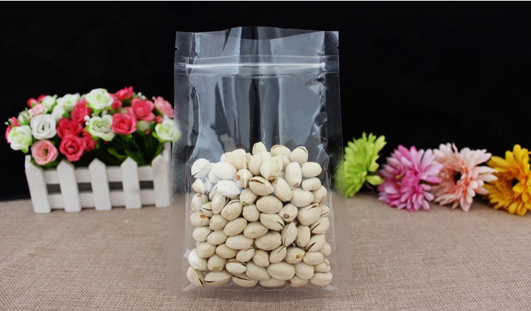 ถุงพลาสติกใสซิปล็อค ต้้งไม่ได้ (ก้นแบน)