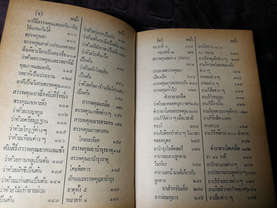 คัมภีร์สรรพคุณยาไทย จากฉะบับใบลาน โดย คล้อย ทรงบัณฑิตย์ ปกแข็ง ปี 2518