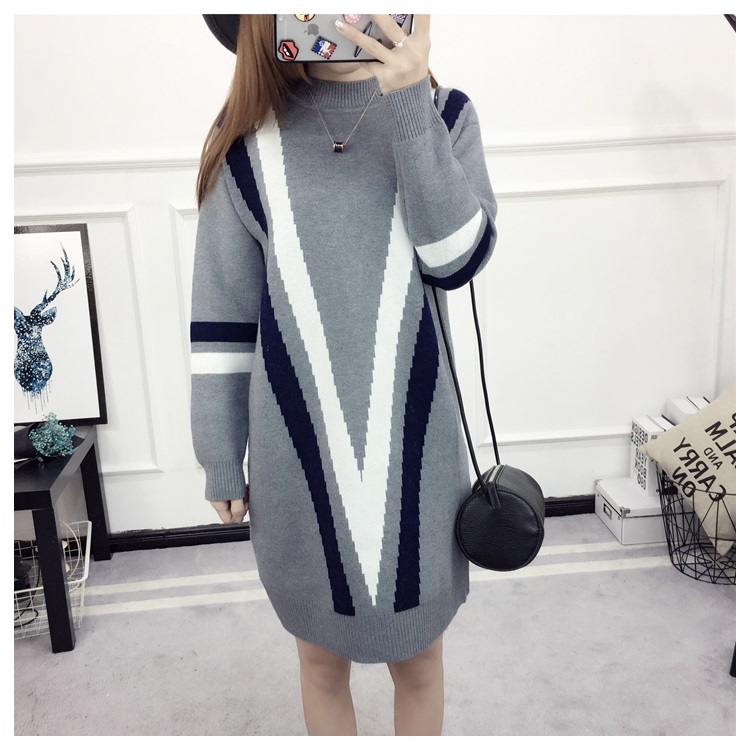 พรีออเดอร์ - เดรสไหมพรม Pre - DT138 (สีเทา)