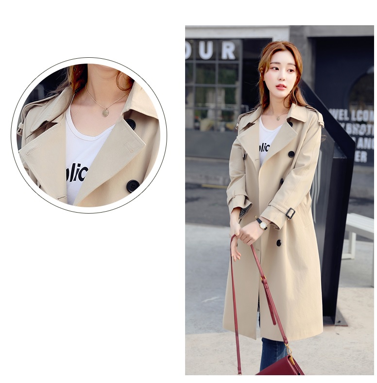 พร้อมส่ง - Trench Coat เสื้อโค้ททรงยาว CT210 (สีเบจ)