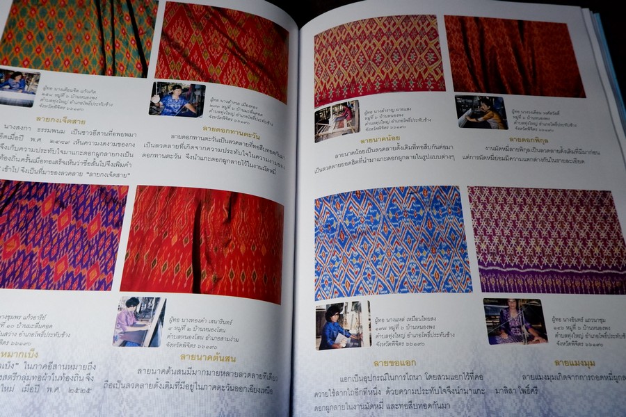 ถักร้อยดวงใจ มหกรรมผ้าไทย เทิดไท้พระบรมราชินีนาถ ปกแข็ง 2 เล่ม ปี 2550