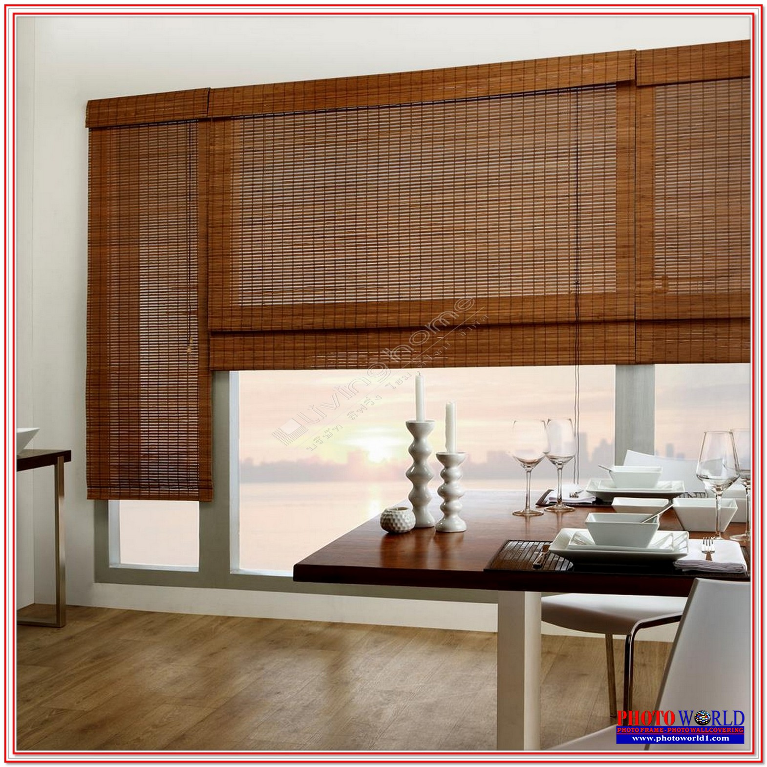 มู่ลี่ไม้ไผ่ "Bamboo Wooden Blinds" ผ้าม่าน ม่าน มู่ลี่ มู่ลี่ไม้ ม่านม้วน วอลเปเปอร์ รับติดตั้ง ออกแบบ ราคาถูก ทุกประเภท ทุกรูปแบบ