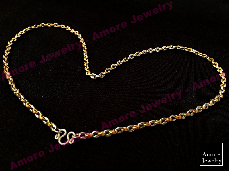 Coffee Bean Shaped Necklace (Duo) - สร้อยคอลายเมล็ดกาแฟ 2 กษัตริย์