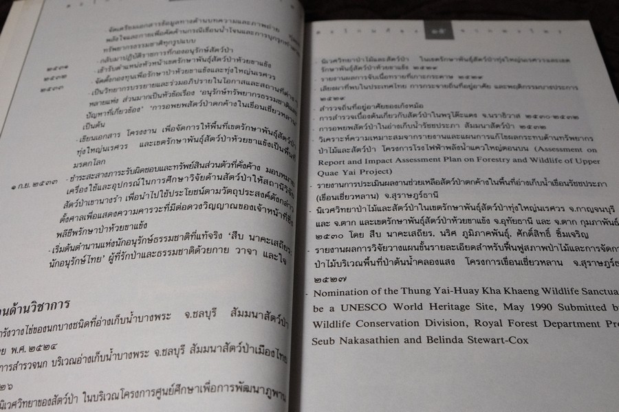 ตะโกนก้องจากพงไพร รวมผลงานเเละความคิดของ สืบ นาคะเสถียร โดย มูลนิธิสืบนาคะเสถียร