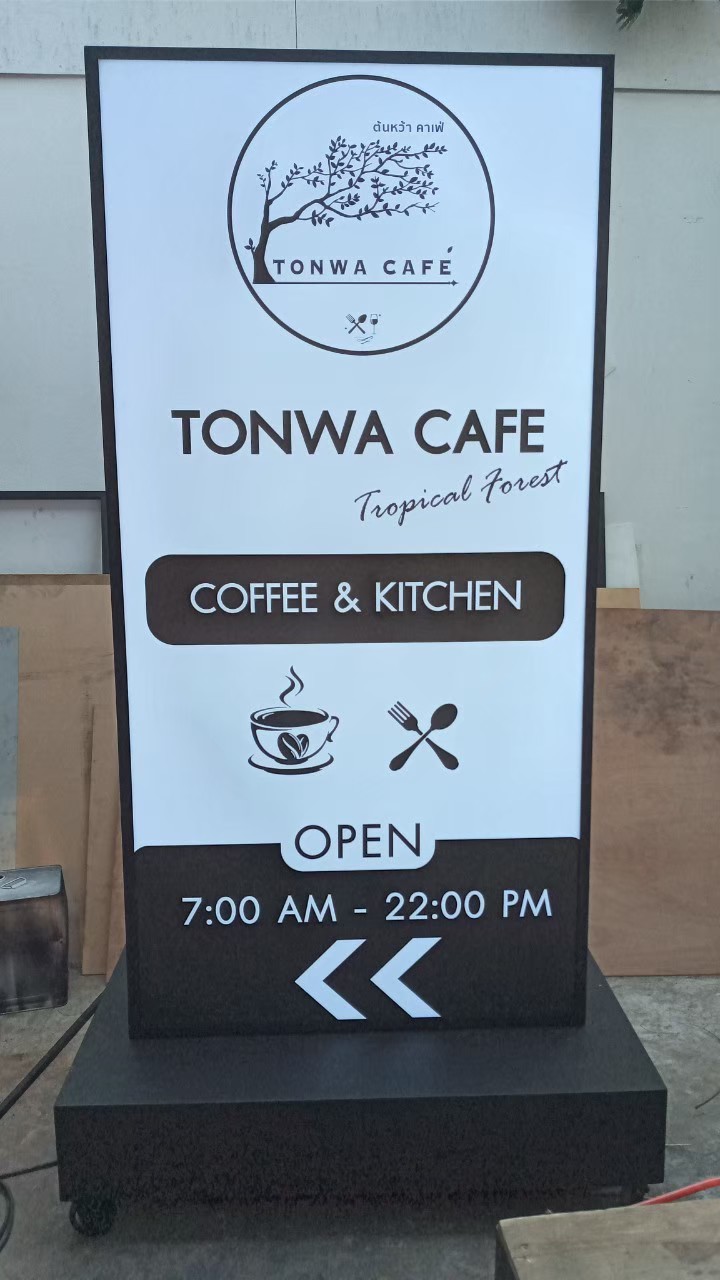 งานป้ายกล่องไฟ